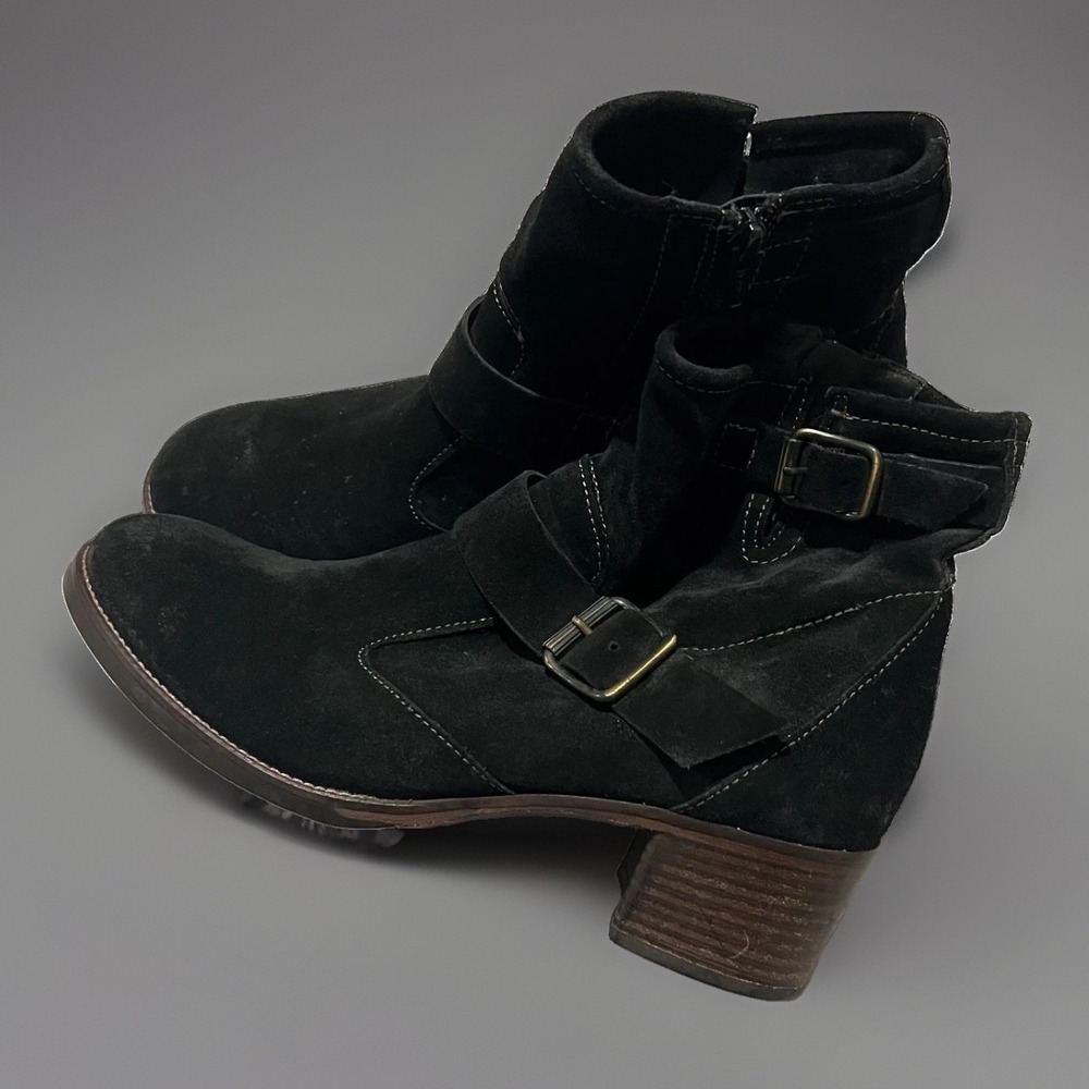 Paul Green Munchen Romeo Womens Black Suede Handmade Zip Ankle Bootie Size 6.5